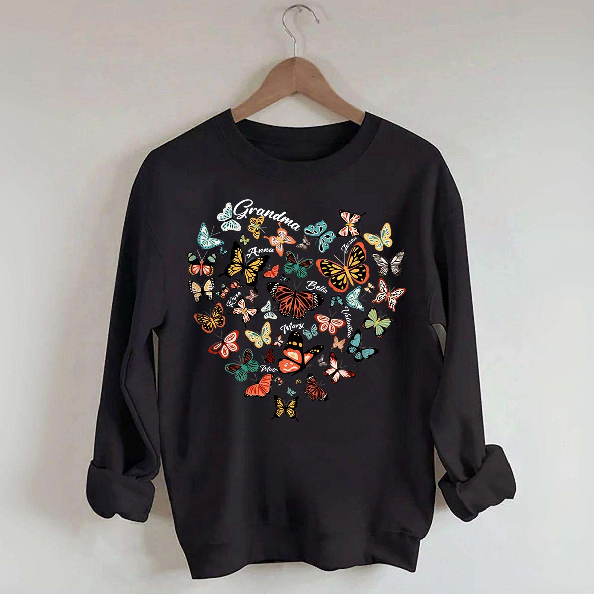 Leopard Heart Butterfly Sweatshirt