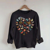 Leopard Heart Butterfly Sweatshirt