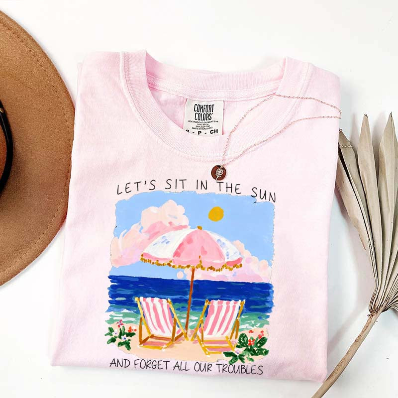 Sit In The Sun Coastal Summer T-Shirt