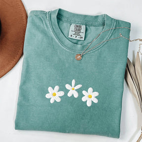 Daisy Flower Minimalist Printed T-Shirt