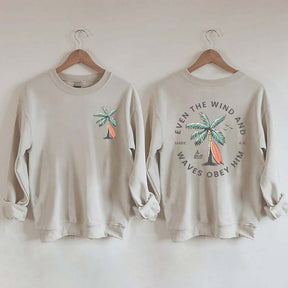 Beachy Backprint Bible Verse Sweatshirt