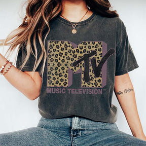 Music Television MTV Classic Leopard T-Shirt