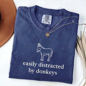 Easily Distracted by Donkeys T-Shirt