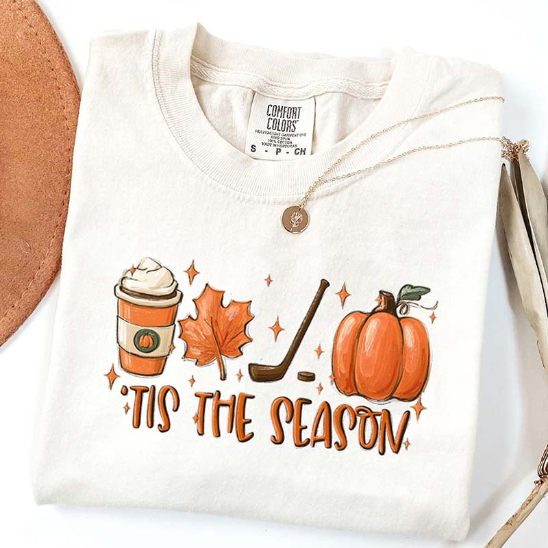 Fall Tis The Season Hockey T-Shirt