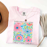 Music Teacher Appreciation Floral T-Shirt