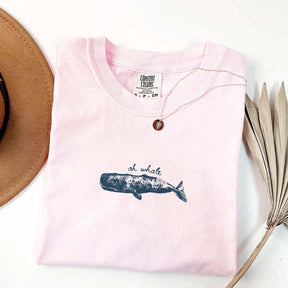 Minimalist Beach Oh Whale T-Shirt