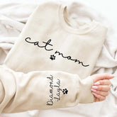 Custom Cat Mom Cute Sweatshirt