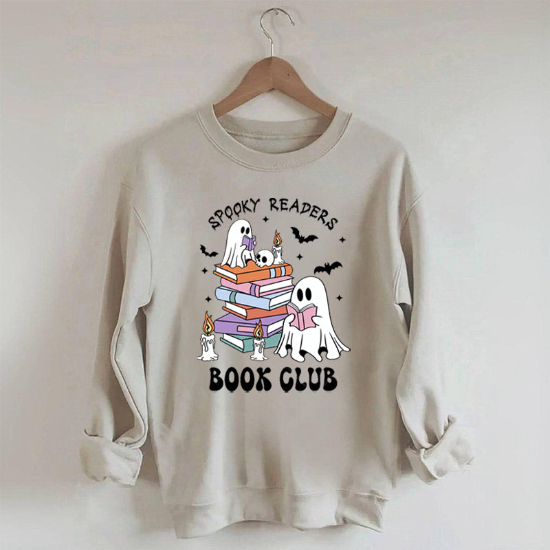 Ghost Halloween Spooky Readers Sweatshirt