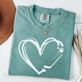 Hockey Heart Comfort Colors T-Shirt