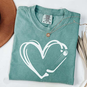 Hockey Heart Comfort Colors T-Shirt