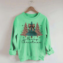 Merry and Bright Trees Chic Winter Sweatshirt