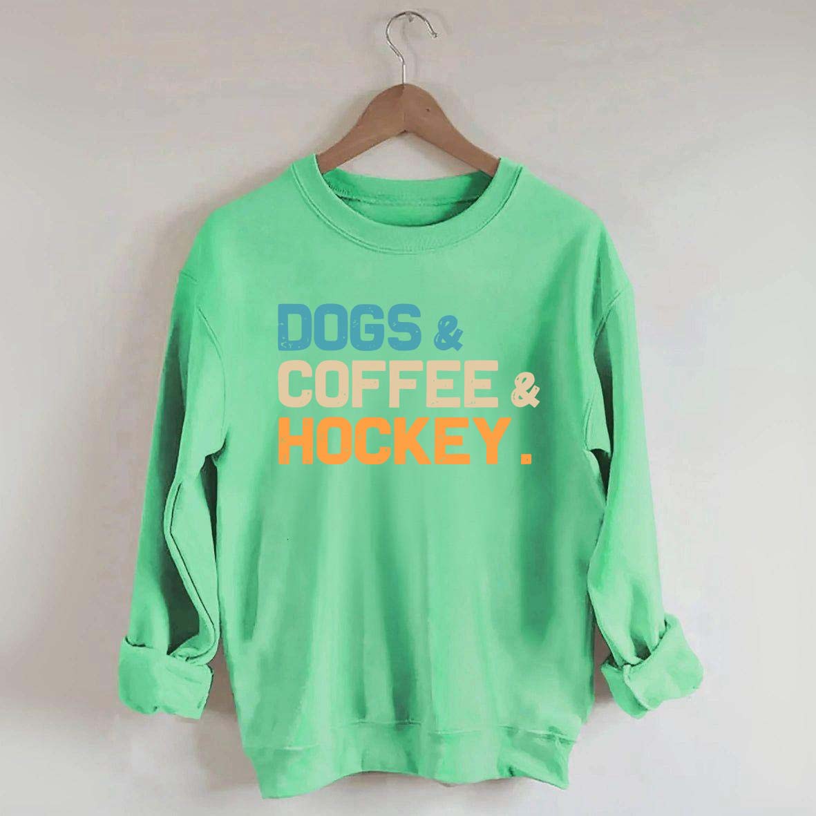 Dogs Coffee & Hockey Sweatshirt