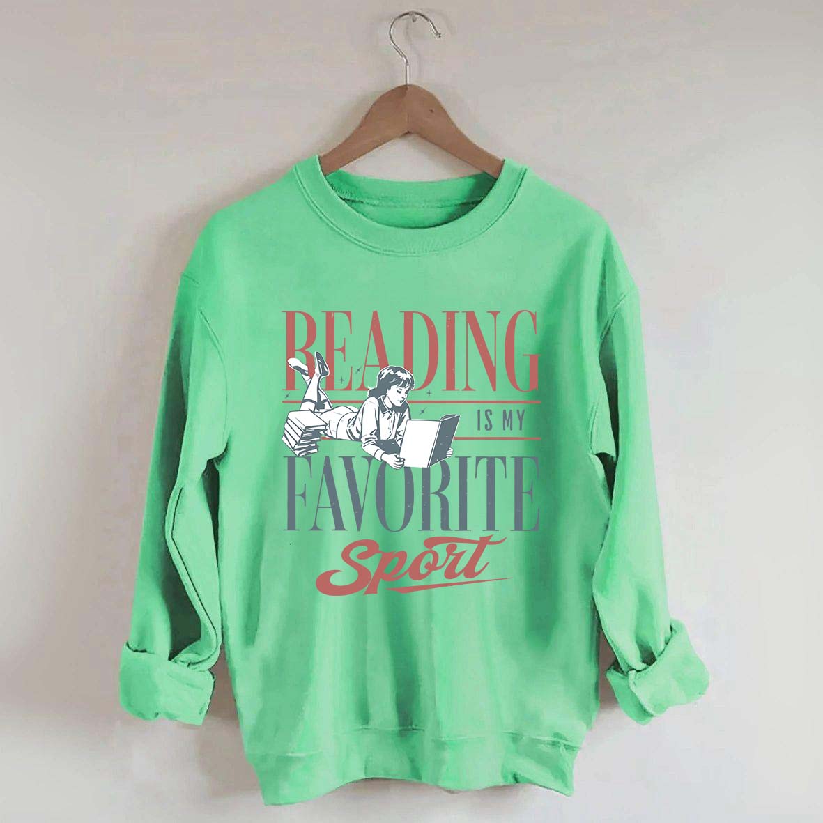Vintage Reading Is My Favorite Sport Sweatshirt