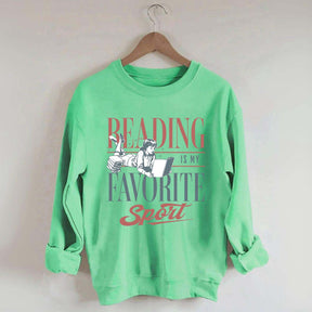 Vintage Reading Is My Favorite Sport Sweatshirt