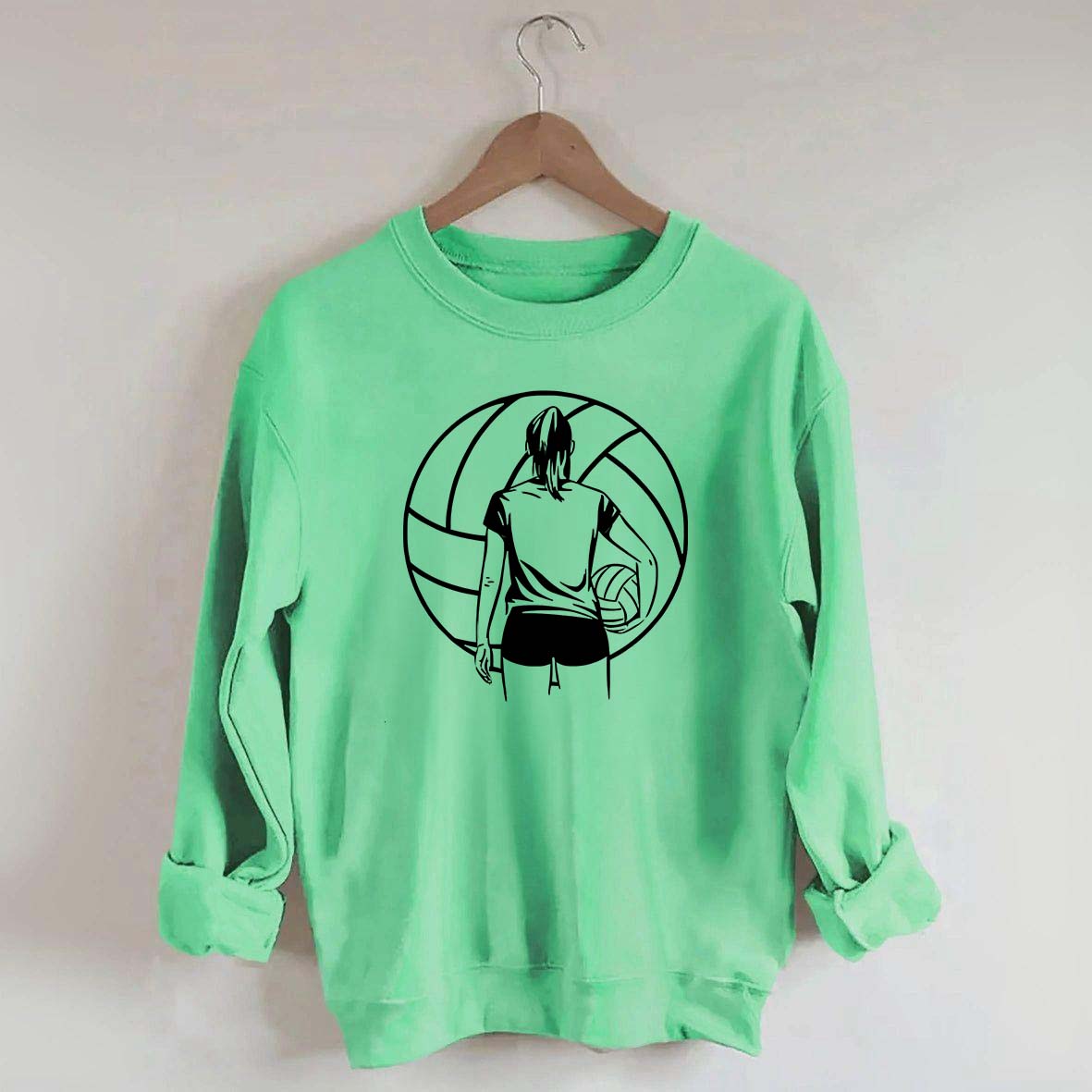 Girls Volleyball Player Sweatshirt