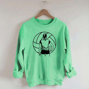 Girls Volleyball Player Sweatshirt