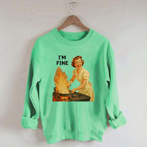 I'm Fine Retro Sweatshirt