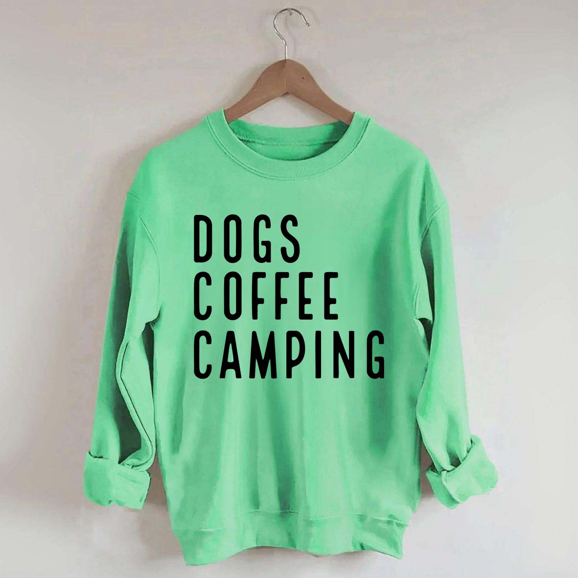 Dogs Coffee Camping Trending Sweatshirt
