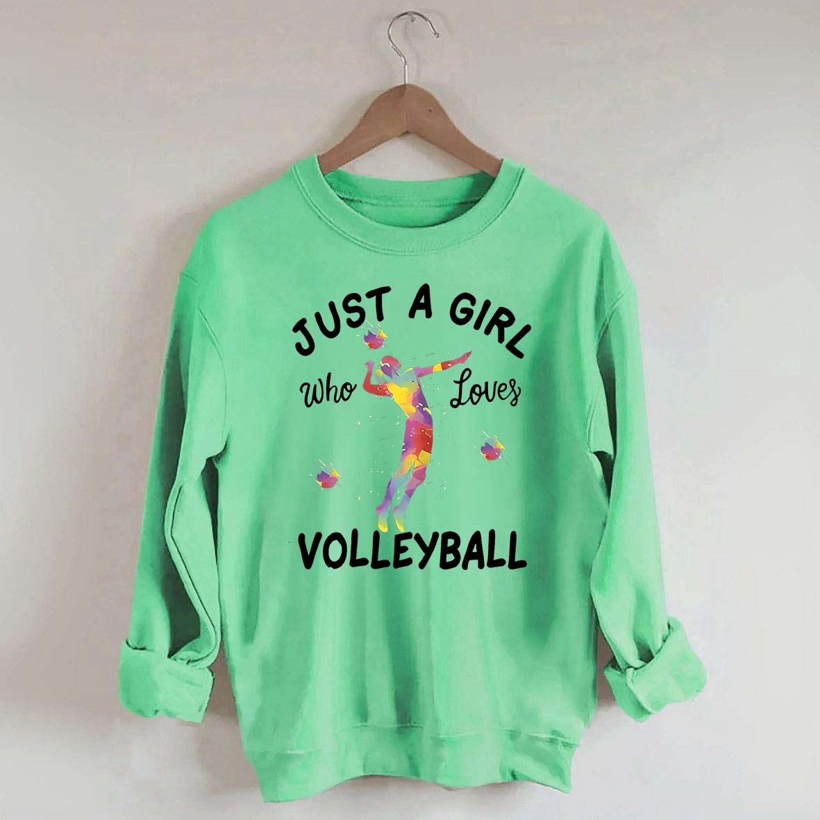 Creative Just A Girl Who Loves Volleyball Sweatshirt