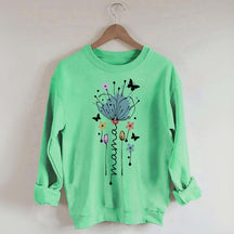 Mama Flower Butterfly Sweatshirt