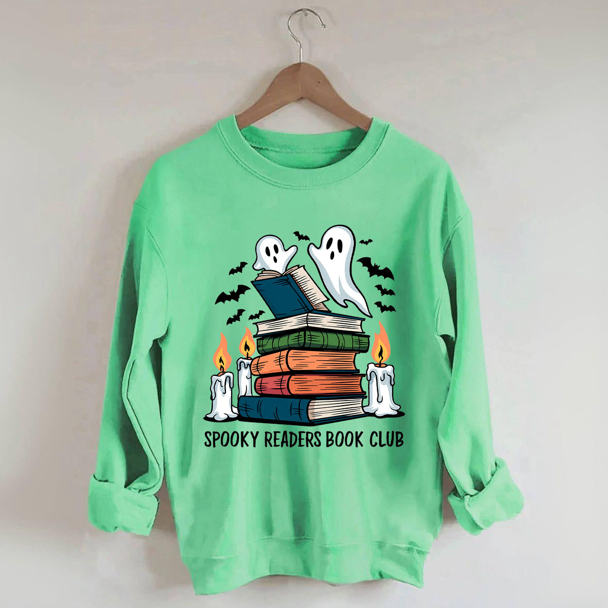 Spooky Readers Book Club Ghost Sweatshirt
