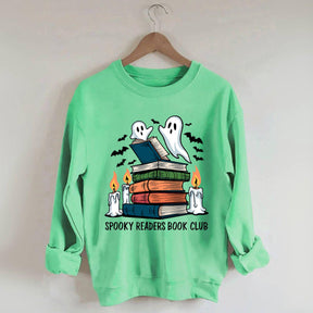 Spooky Readers Book Club Ghost Sweatshirt