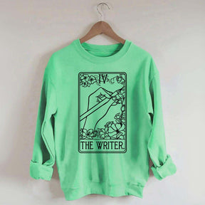 The Writer Flowers Tarot Card Sweatshirt