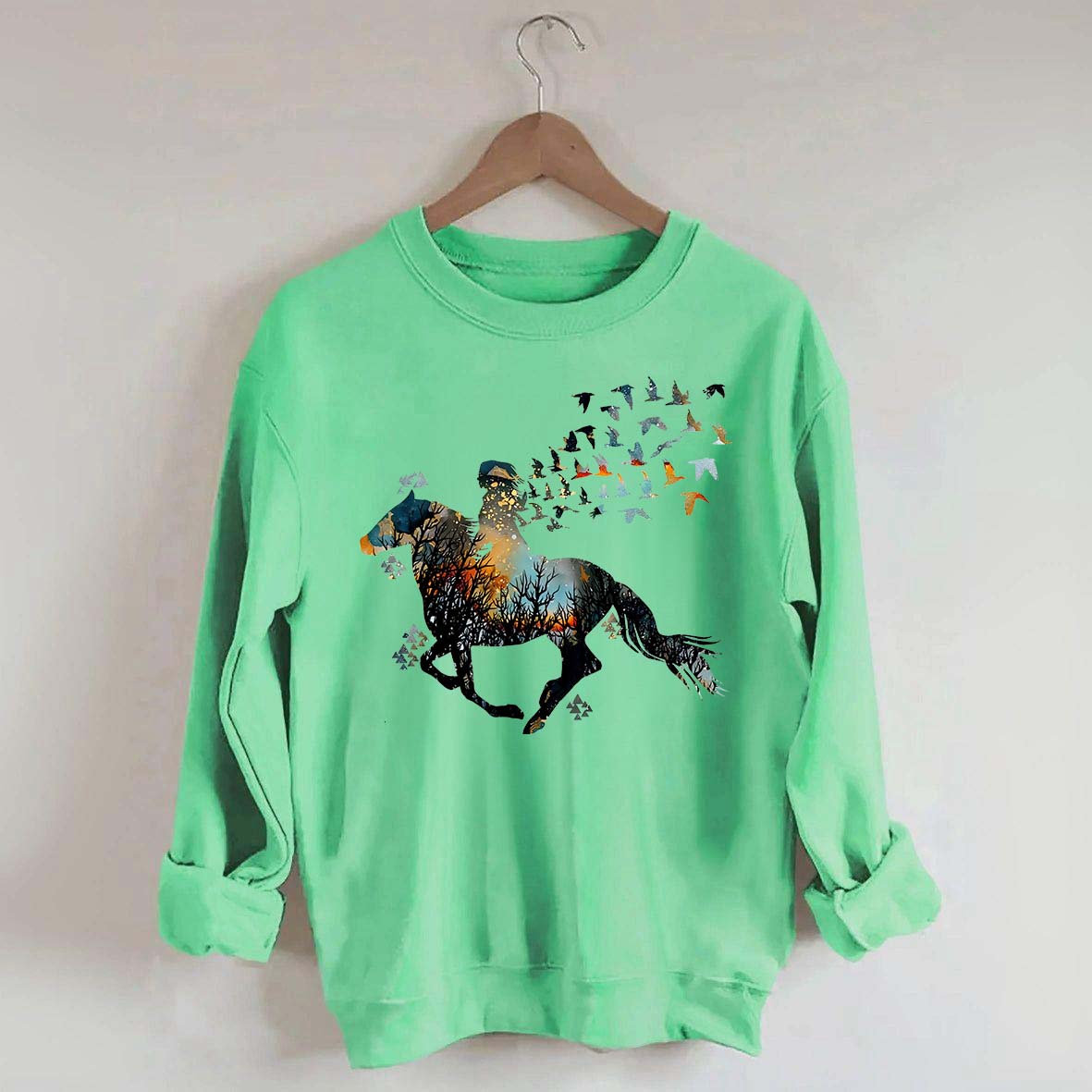 Just A Girl Who Loves Horses Peace Love Sweatshirt