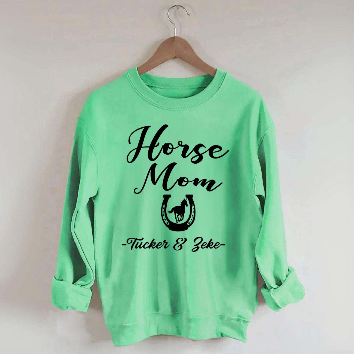 Personalized Horse Mom Equestrian Sweatshirt