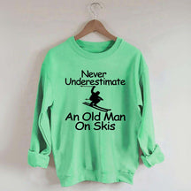 Old Man on Skis Sweasthirt