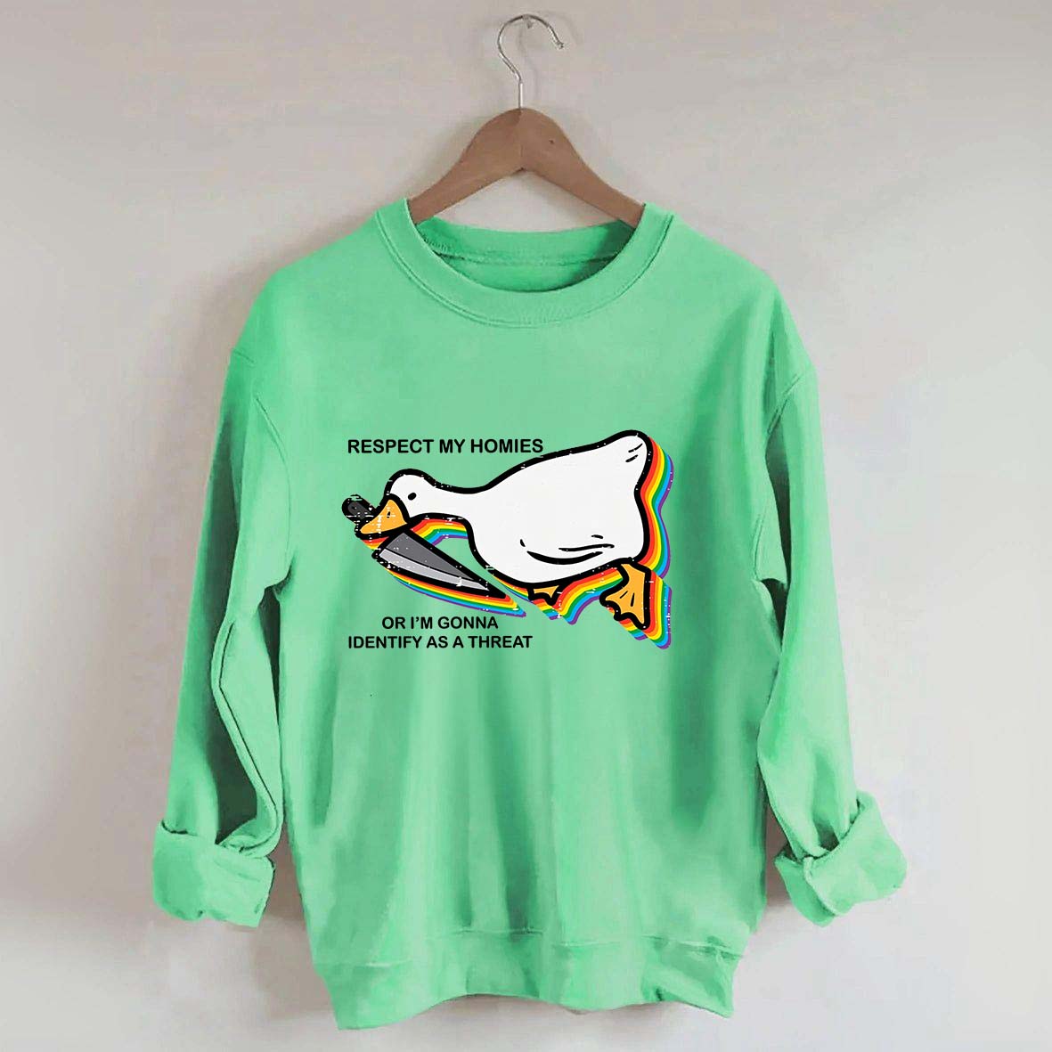 Silly Goose Ally Pride Queer Rights Ally Sweatshirt