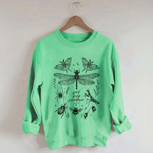 Retro Sad Bug Summer Nature Sweatshirt