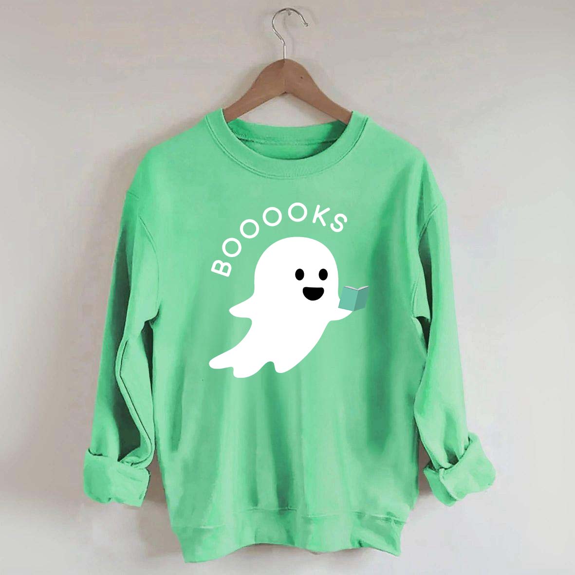Ghost Books Reader Booooks Cute Sweatshirt
