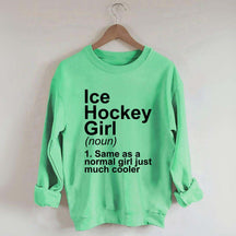 Ice Hockey Girl Sassy Sport Sweatshirt