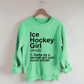 Ice Hockey Girl Sassy Sport Sweatshirt