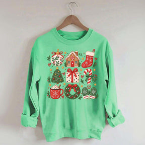 Boho Cozy Christmas Matching Xmas Sweatshirt
