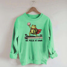 Funny Frog Pilates We Pulse At Dawn Sweatshirt