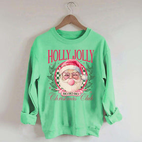 Pink Holly Jolly Christmas Club Sweatshirt