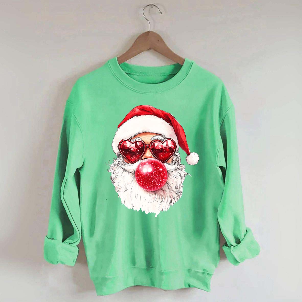 Cool Santa Bubble Gum Christmas Sweatshirt