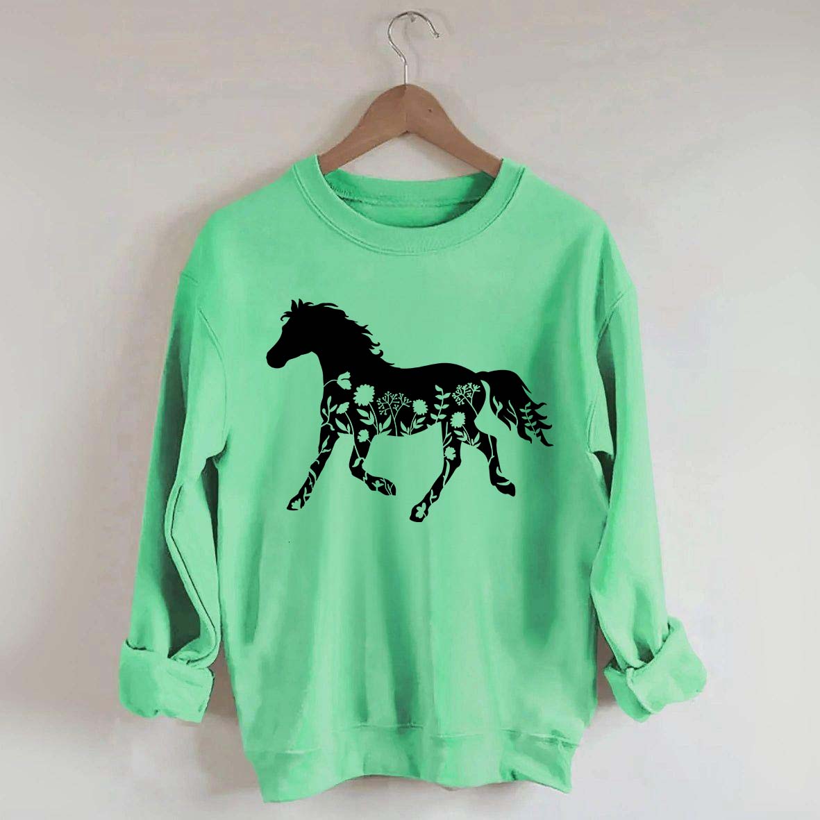 Floral Horse Sweatshirt