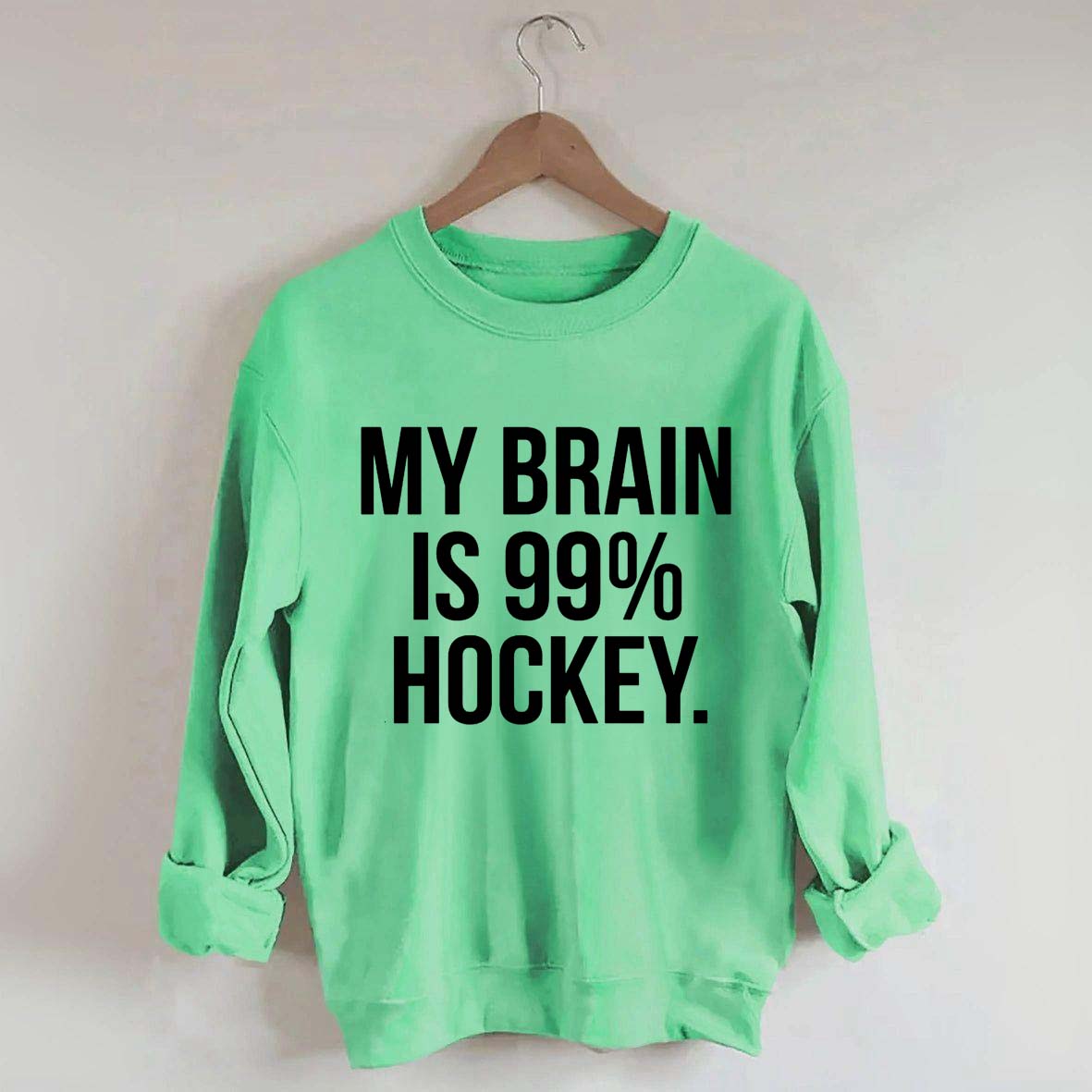 My Brain Is 99% Hockey Sweatshirt