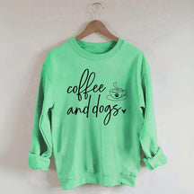 Minimalistic Coffee and Dogs Sweatshirt