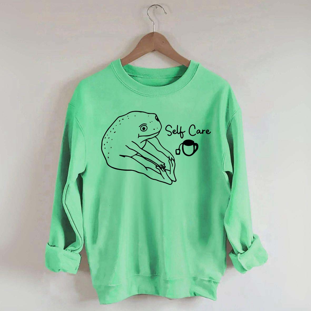 Funny Frog Self Care Sweatshirt