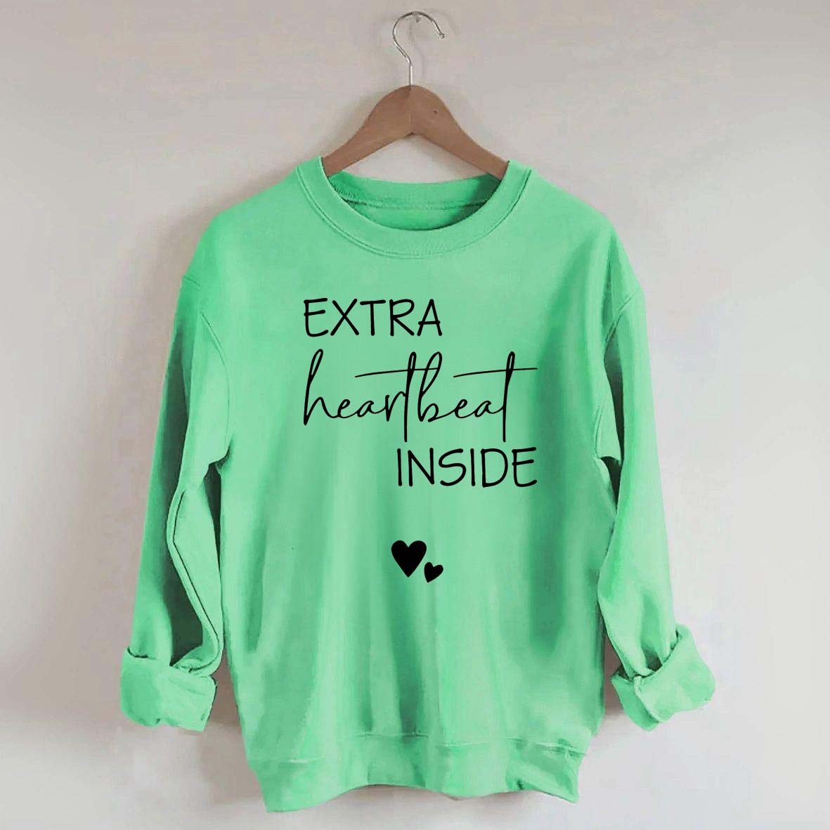 Extra Heartbeat Inside Minimalist Sweatshirt