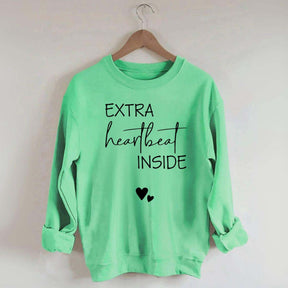 Extra Heartbeat Inside Minimalist Sweatshirt