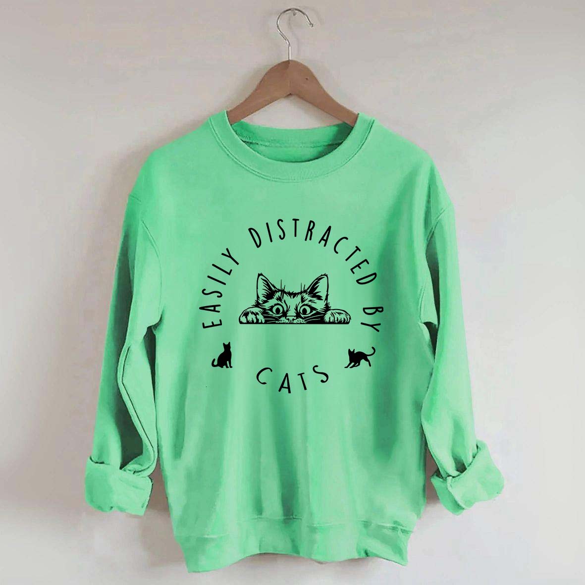 Easily Distracted By Cats Sweatshirt