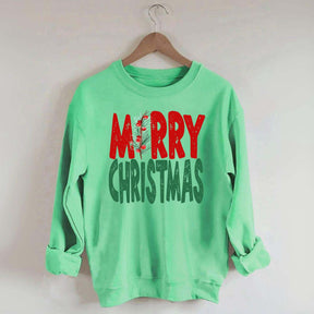 Womens Merry Christmas Sweatshirt