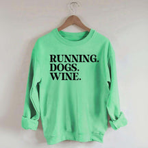 Running Dogs Wine Sweatshirt