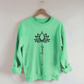 Namaste Floral Yoga Sweatshirt