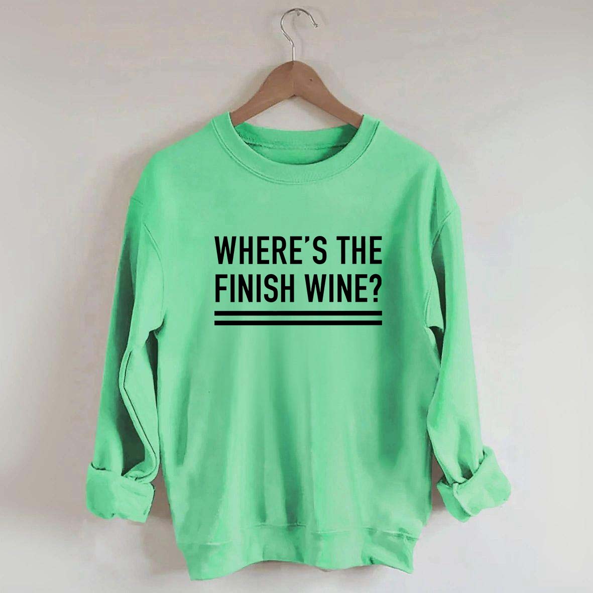 Where's the Finish Wine Muscle Sweatshirt